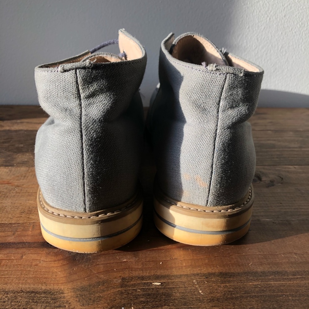 J.D. Fisk Canvas Henri Ankle Boots - Picture 4 of 8